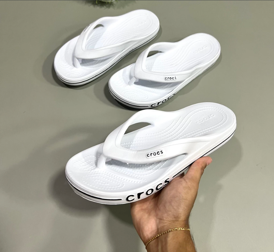 Chinelo Crocs Premium Confort Branco
